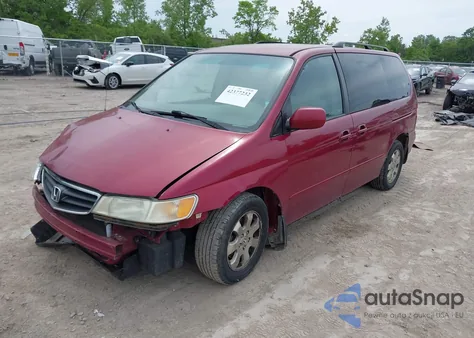 2004 Honda Odyssey Ex from USA, damaged, VIN 5FNRL18884B086017